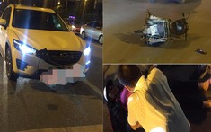 Hà Nội: Tài xế ô tô nghi say rượu, đâm trọng thương người phụ nữ đi xe máy chờ đèn đỏ