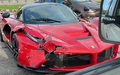 Siêu phẩm Ferrari LaFerrari va chạm với xe Nissan ở Brunei, thiệt hại ước tính hơn 3 tỷ đồng