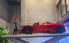 Siêu xe McLaren 720S Spider trải nghiệm cầu nâng trong biệt thự của Cường "Đô-la" với chi tiết khác biệt