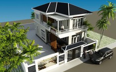 Kiến trúc sư tư vấn thiết kế biệt thự 2 tầng phong cách hiện đại, diện tích 100m2