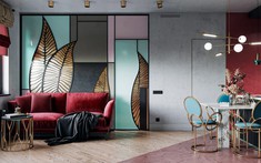 Mê mải ngắm căn hộ 58m2 phong cách Art Deco rực rỡ sắc màu