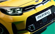 Kia Morning 2021 tiếp tục lộ diện với đèn pha như Porsche Macan