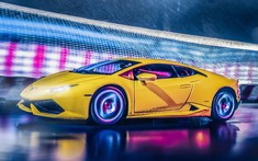 Thật khó tin khi đây chỉ là ảnh chụp xe đồ chơi Lamborghini trên máy chạy bộ tại nhà
