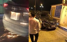 Video: Gây tai nạn rồi bỏ chạy, ô tô Mazda CX-5 kéo lê xe đạp điện tóe lửa trên đường Hà Nội