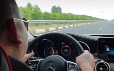 Lái xe Mercedes-Benz lên vận tốc 234 km/h trên cao tốc Long Thành - Dầu Giây, tài xế có thể bị phạt 12 triệu đồng