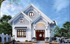 Mẫu thiết kế nhà cấp 4 mái Thái có gác lửng trên diện tích 100m2