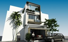 Kiến trúc sư thiết kế nhà ống 3 tầng hiện đại cho gia đình 7 thành viên