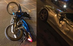 Hà Nội: Thanh niên "ngất lên ngất xuống" sau khi vượt đèn đỏ, tông trúng xe sang Mercedes-Benz