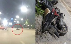 Video: Thanh niên đi ngược chiều, tông vào ô tô tải rồi trượt dài trên đường tại Quảng Ninh
