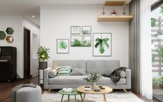 Ngắm căn hộ phong cách Scandinavian mang sắc xanh oliu dịu mát giữa trưa hè oi ả