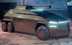 Tesla Cybertruck trông sẽ như thế này nếu biến thành xe quân sự
