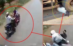 Video: Người phụ nữ chạy xe máy suýt chết thảm dưới bánh xe tải vì pha vượt ẩu của mình
