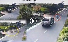 Hải Phòng: Xe bán tải kéo lê bé trai đạp xe trên đường 15m, tài xế rời khỏi hiện trường
