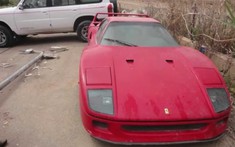 Siêu xe Ferrari F40 của con trai cố Tổng thống Sadam Hussein được tìm thấy trong tình trạng thê thảm