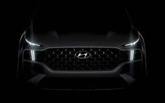 Hyundai Santa Fe 2021 được hé lộ thiết kế đầu xe ấn tượng trước ngày ra mắt
