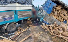 Bà Rịa - Vũng Tàu: 2 ô tô tải va chạm với nhau khiến một cặp vợ chồng tài xế thương vong