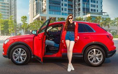 Á hậu Dương Tú Anh khoe dáng thể thao bên Audi Q3 2020