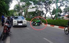 Thực hư chuyện tài xế grab bike va chạm với xe Rolls-Royce Phantom VIII rồi ngất xỉu trên đường phố Hà Nội