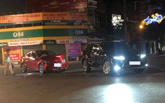 Thái Nguyên: Lexus RX mới tinh xảy ra va chạm giao thông với xe Mazda ở ngã tư
