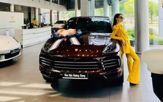 Hoa hậu Hương Giang tậu SUV hạng sang Porsche Cayenne mới, riêng màu sơn đã 70 triệu đồng