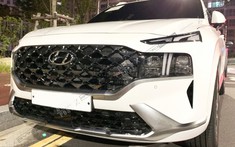 Hyundai Santa Fe 2021 bản "full option" lần đầu tiên bị bắt gặp trên đường phố