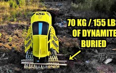 Đây là chuyện xảy ra khi dùng 70 kg thuốc nổ để phóng một chiếc xe ô tô lên... vũ trụ