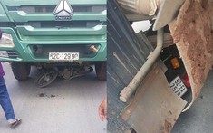 Video: Xe ben va chạm với xe máy khiến một cô giáo tiểu học tử vong tại Long An