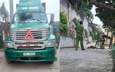 Hà Nội: Tài xế xe container tử vong nghi do trèo lên cây hái nhãn