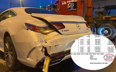 Chi phí sửa chữa chiếc Mercedes-Benz S400 Coupe gặp nạn ở Sài Gòn lên đến hơn 250 triệu đồng