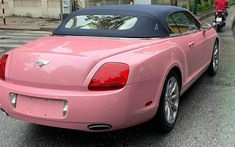 Bentley Continental GTC màu hồng từ trong ra ngoài siêu cá tính ở Hà Nội