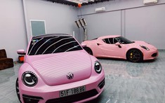 Giới nhà giàu mê mẩn với xu thế dán decal xe màu hồng