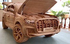 Chứng kiến thợ mộc Việt tự tay chế tác mô hình gỗ Audi Q7 2021