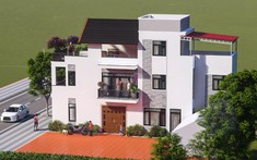 Đẹp mãn nhãn mẫu nhà lô 2 mặt tiền kết hợp kinh doanh hàng tạp hóa