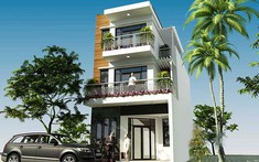 Phương án thiết kế nhà ống 3 tầng mặt tiền 6m trên đất rộng 68m2