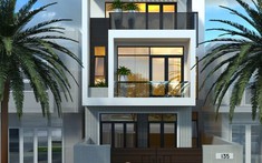 Thiết kế nhà ống 3 tầng hiện đại, thông thoáng, hợp phong thủy