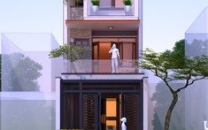Mẫu thiết kế nhà lô 3 tầng tiện nghi cho gia đình 3 thế hệ, diện tích 5x22m
