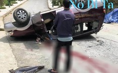 Lai Châu: SUV 7 chỗ Toyota Zace chở nặng, bị lật khi lên dốc, 1 người tử vong