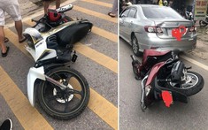 Video: Thanh niên "phóng như bay" trên đường, tông trúng người phụ nữ đi Honda SH tại Quảng Ninh