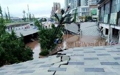 Kinh hãi cảnh hố tử thần khổng lồ nuốt chửng 21 chiếc xe ô tô