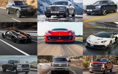 10 mẫu xe trang bị động cơ lớn nhất trong năm 2020