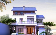 Chiêm ngưỡng mẫu biệt thự 3 tầng mái Thái sang trọng ở vùng ven Sài Gòn
