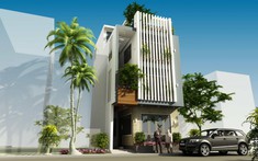 Kiến trúc sư tư vấn thiết kế nhà ống 3,5 tầng trên đất rộng 70m2