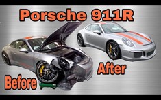 Chứng kiến quá trình sửa chữa như mới một chiếc Porsche 911 R quý hiếm sau tai nạn