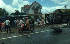 Lâm Đồng: Ô tô tải lao vào nhà dân rồi lật ngang, đè tử vong một người