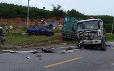 Video: Xe container tông đuôi ô tô khách, gây tai nạn liên hoàn tại Thanh Hóa
