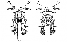Sau khi lộ ảnh thật, "tiểu Harley" 338R xuất hiện bản vẽ thiết kế chi tiết hơn khiến nhiều người gật gù
