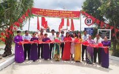 CLB Bất động sản TP.HCM khánh thành cầu Mương Sậy tặng người dân Đồng Tháp
