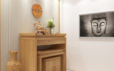 Những mẫu thiết kế phòng thờ đẹp, trang nghiêm cho nhà Việt