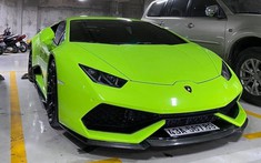 Lamborghini Huracan biển "VIP" nhất Việt Nam thay đổi bộ áo phong thuỷ xanh lá