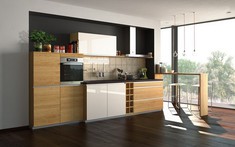 Tủ bếp chữ I dành cho người nội trợ thích sự tối giản